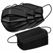 Black 3-Layer Disposable Face Mask Black 3-Layer Disposable Face Mask