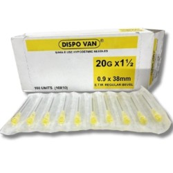 DISPOVAN NEEDLE 20 TO 26G - 1INCH & 1/2 INCH